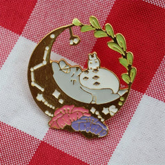 Totoro Cartoon Brooch for Men - Anime Shoulder Bag Collar