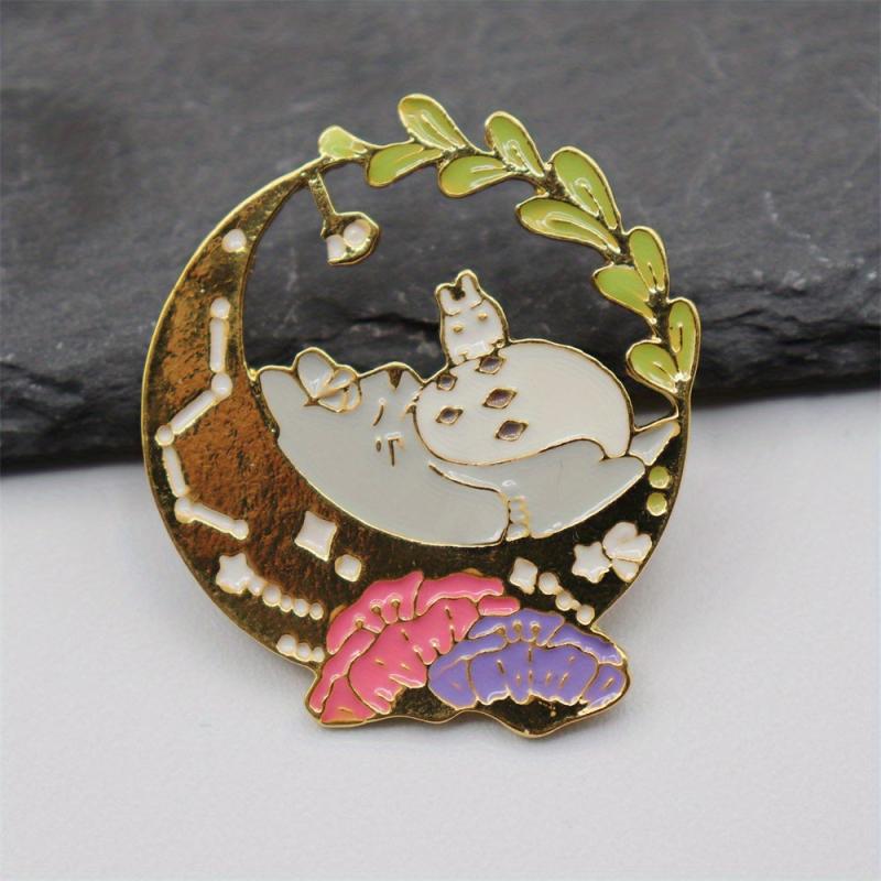 Totoro Cartoon Brooch for Men - Anime Shoulder Bag Collar