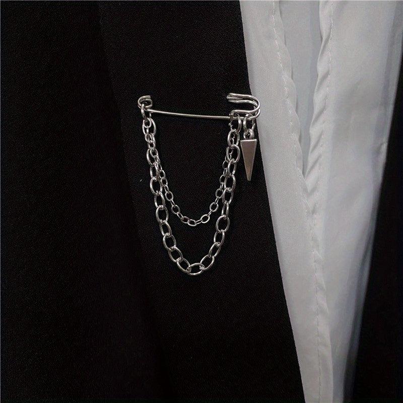 Street Style Waist Chain Brooch for Men and Women