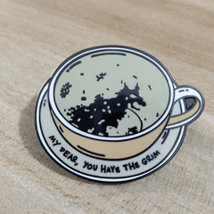 Aluminum Alloy Coffee Cup Brooch
