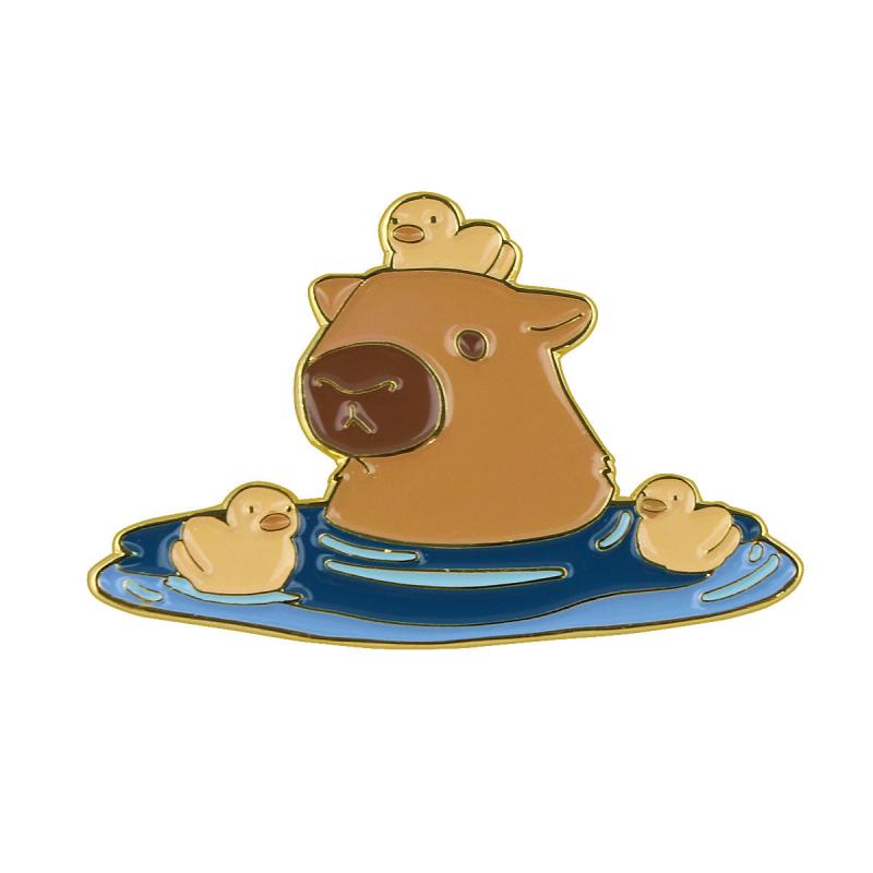 Capybara Enamel Pin Badges Brooches For Men Lapel Pins For Backpacks