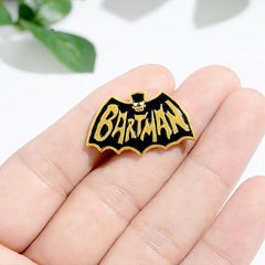 Anime Bat Enamel Brooch Cartoon Anti Slip Buckle Funny Pin