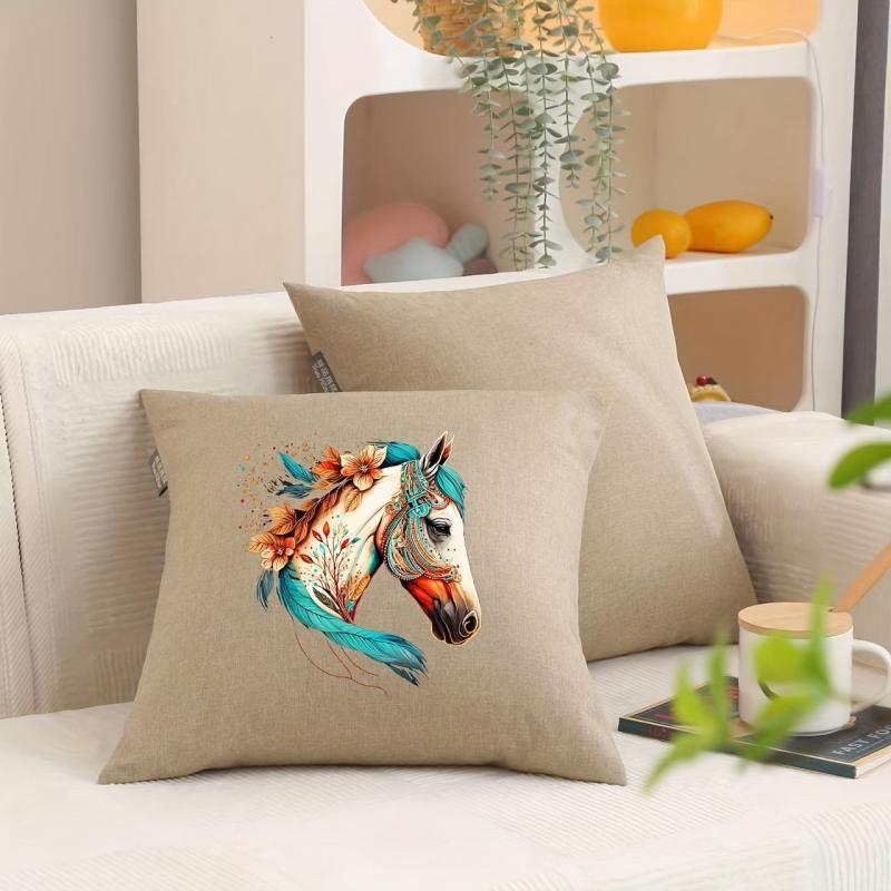 Horse Printing Patch Creative Hand painted Painting Heat Transfer