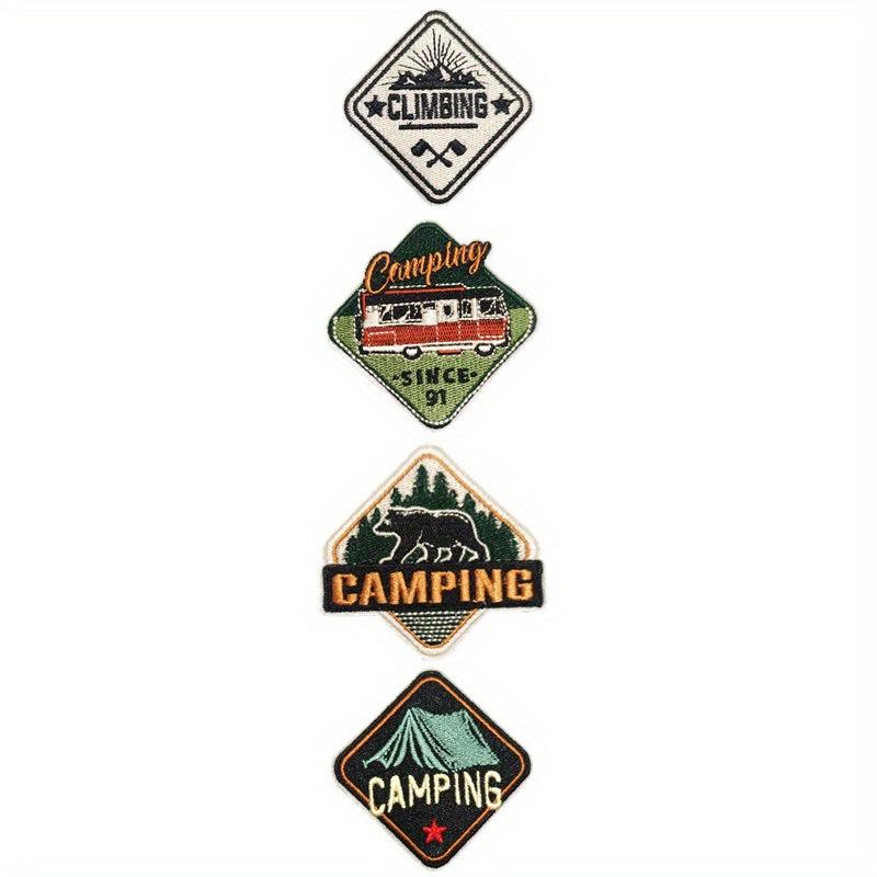 Outdoor Camping Bear Mountain Patches DIY Craft
