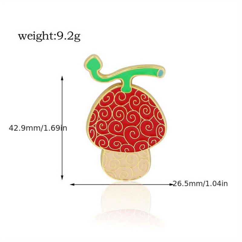 Special Shaped Fruit Brooch Solon Cosplay Metal Lapel Brooch
