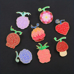 Special Shaped Fruit Brooch Solon Cosplay Metal Lapel Brooch