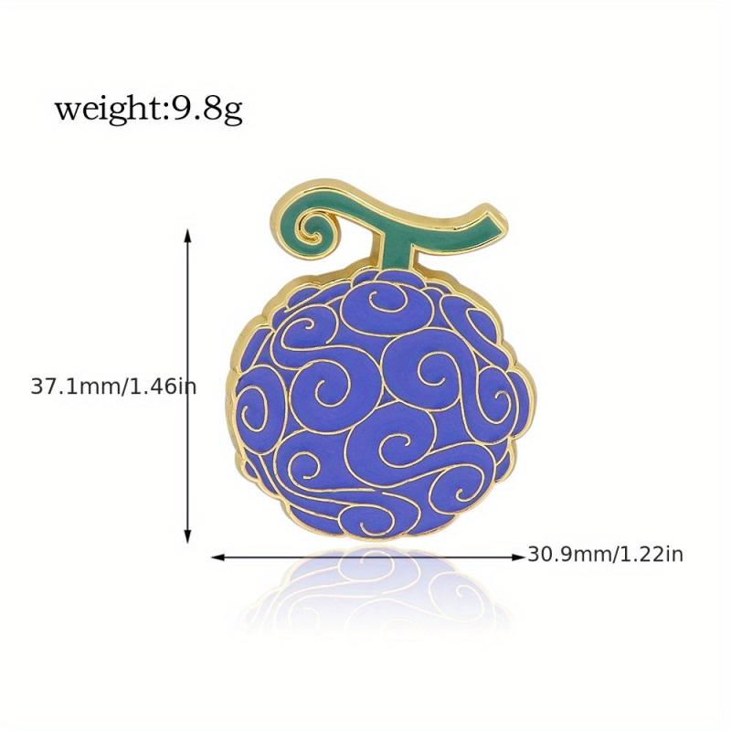 Special Shaped Fruit Brooch Solon Cosplay Metal Lapel Brooch