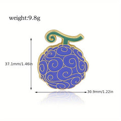 Special Shaped Fruit Brooch Solon Cosplay Metal Lapel Brooch