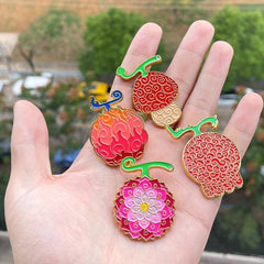 Special Shaped Fruit Brooch Solon Cosplay Metal Lapel Brooch