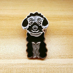 Colorful Schnauzer Husky Nobleman Dog Brooch Men