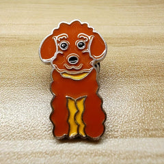 Colorful Schnauzer Husky Nobleman Dog Brooch Men