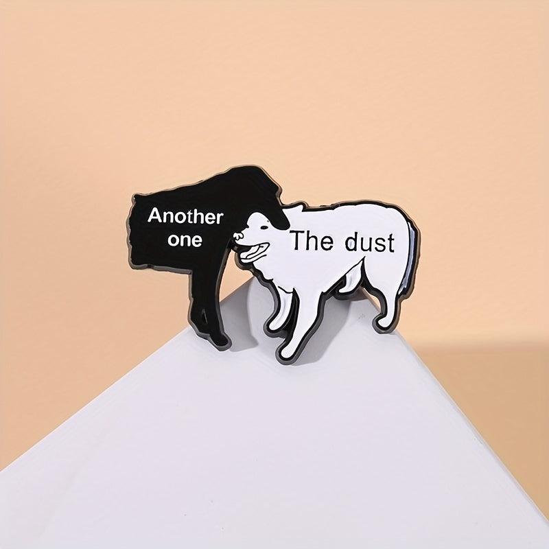 Cartoon Dog Enamel Lapel Pin Funny Animal Brooch
