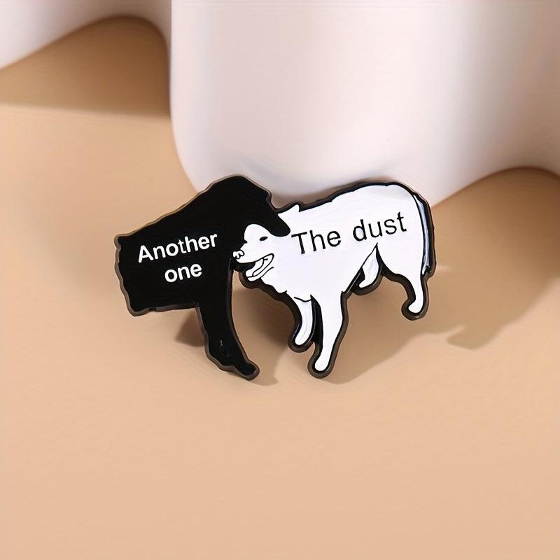 Cartoon Dog Enamel Lapel Pin Funny Animal Brooch