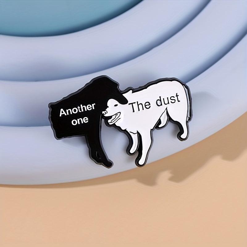 Cartoon Dog Enamel Lapel Pin Funny Animal Brooch
