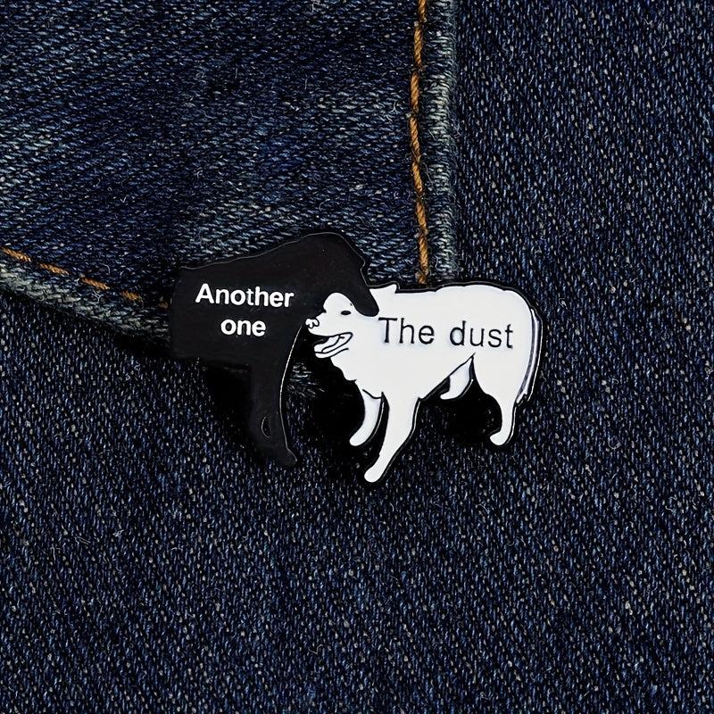 Cartoon Dog Enamel Lapel Pin Funny Animal Brooch