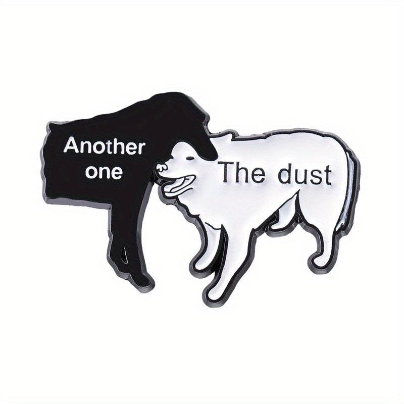 Cartoon Dog Enamel Lapel Pin Funny Animal Brooch