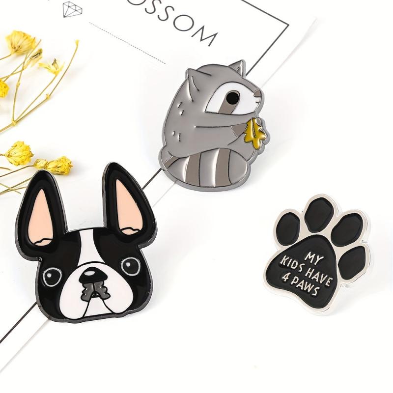 Dog Paw Shape Accessory Brooch Pin