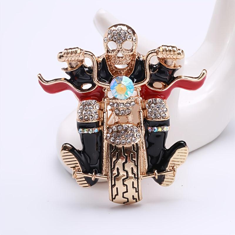 Men's Funny Motorcycle Pattern Pin