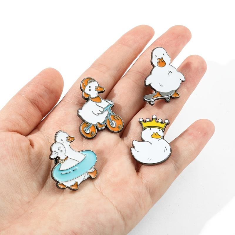 Cute Duck Chicken Brooch for Men, Bag Pin, Collar Pin, Suit Accessories