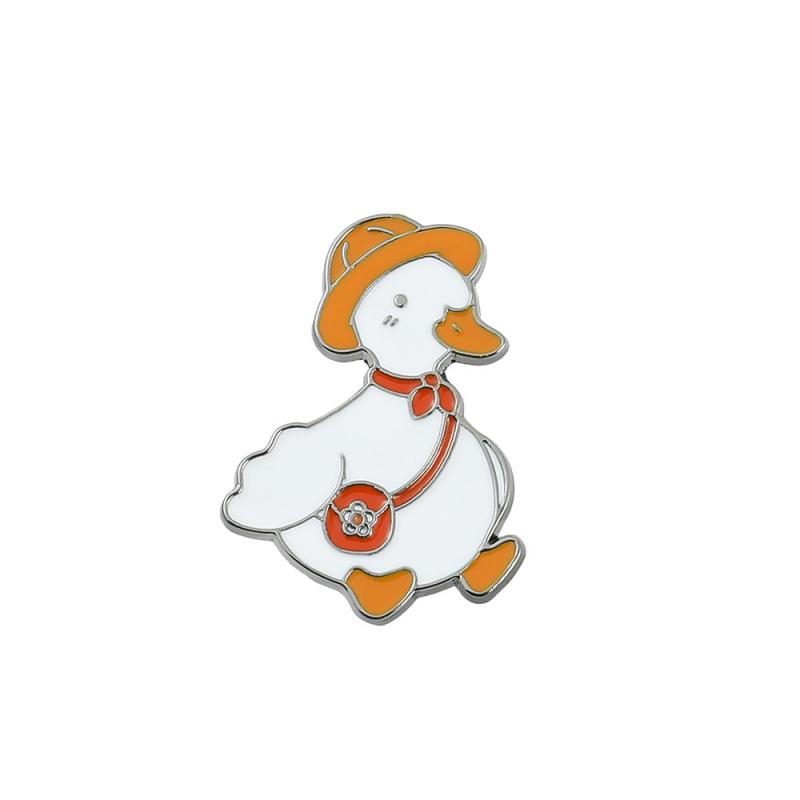Cute Duck Chicken Brooch for Men, Bag Pin, Collar Pin, Suit Accessories