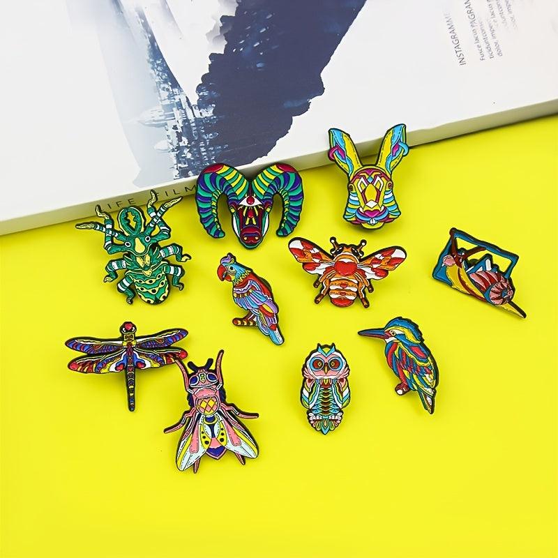 Colorful Insect Brooch Pin