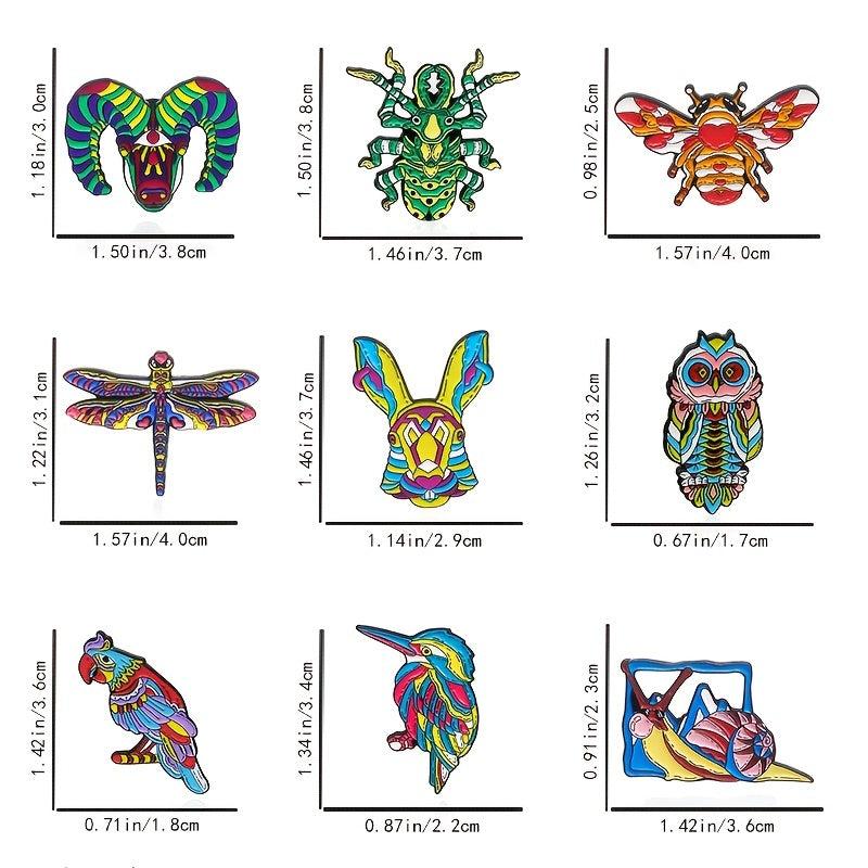 Colorful Insect Brooch Pin
