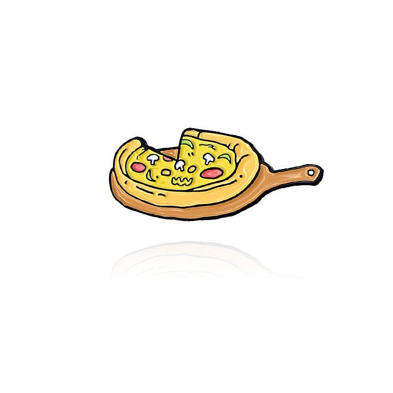 Open Boxed Pizza Brooch