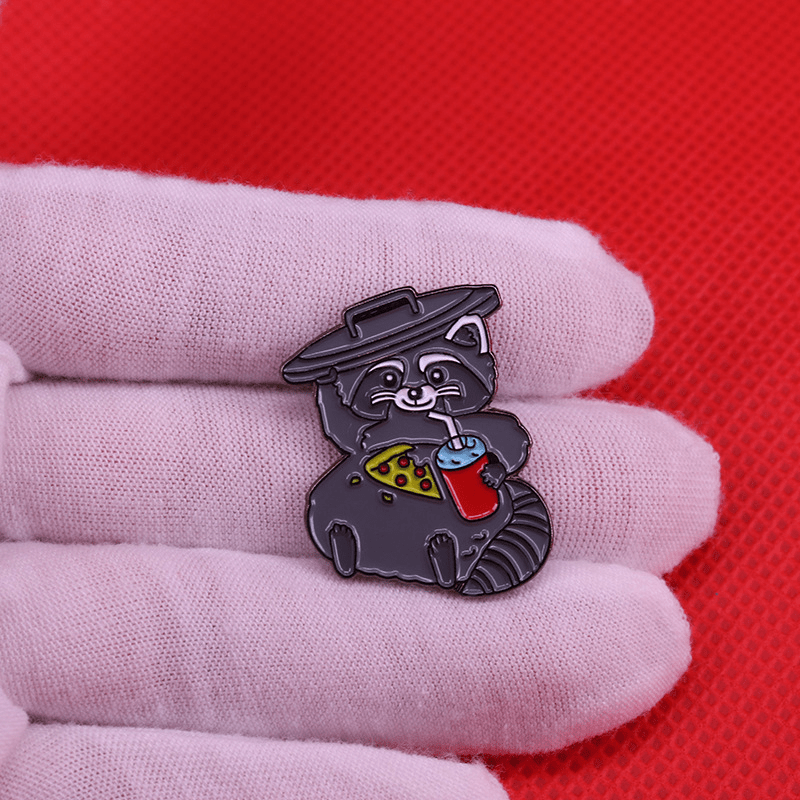 Funny Grey Cat Brooch