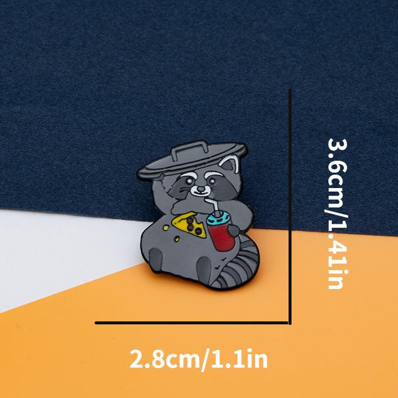 Funny Grey Cat Brooch