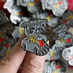 Funny Grey Cat Brooch