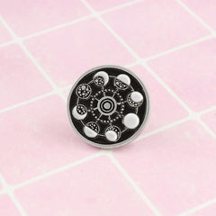 Circular Universe Starry Sky Moon Brooch