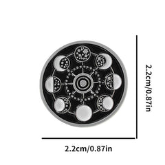 Circular Universe Starry Sky Moon Brooch