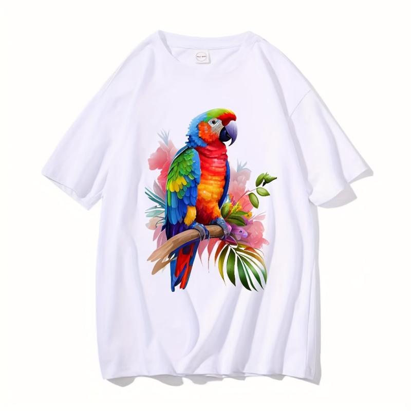 Creative Parrot Painting Iron On Heat Transfer Sticker