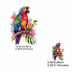 Creative Parrot Painting Iron On Heat Transfer Sticker