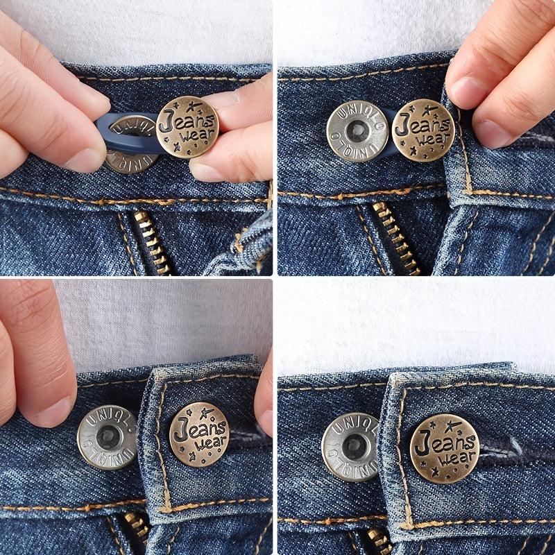 Adjustable Elastic Detachable Jeans Nail Extension Button