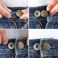 Adjustable Elastic Detachable Jeans Nail Extension Button