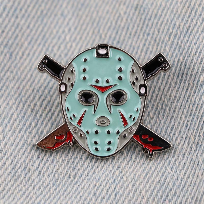 Halloween Enamel Pins Brooches for Backpacks Men