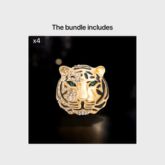 Vintage Tiger Brooch Alloy Suit Gift