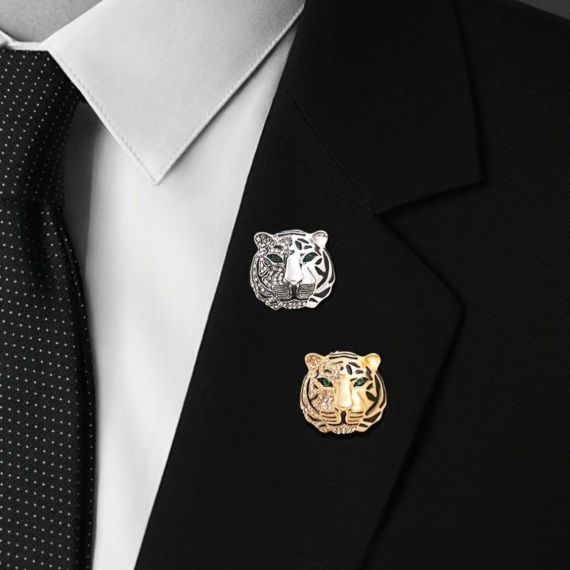 Vintage Tiger Brooch Alloy Suit Gift