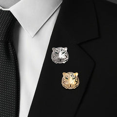 Vintage Tiger Brooch Alloy Suit Gift