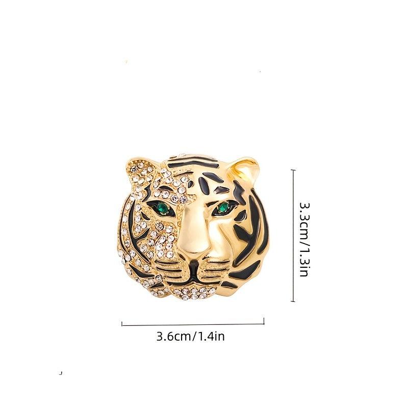 Vintage Tiger Brooch Alloy Suit Gift