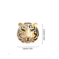 Vintage Tiger Brooch Alloy Suit Gift
