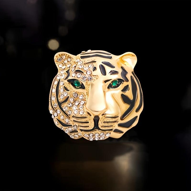 Vintage Tiger Brooch Alloy Suit Gift