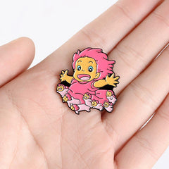 Anime Surrounding Litter Girl Brooch Pin