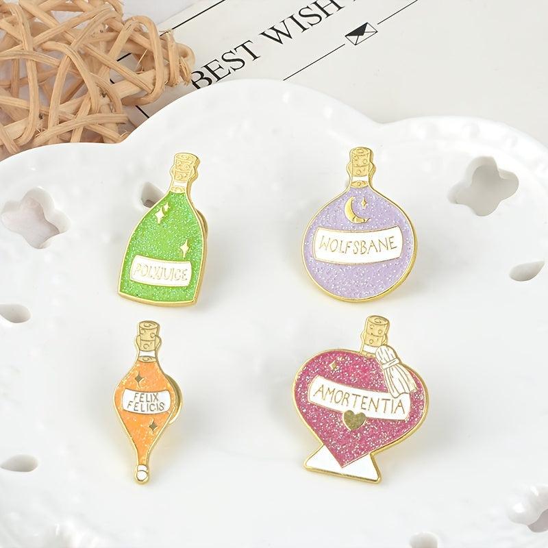 Creative Juice Perfume Bottle Brooch