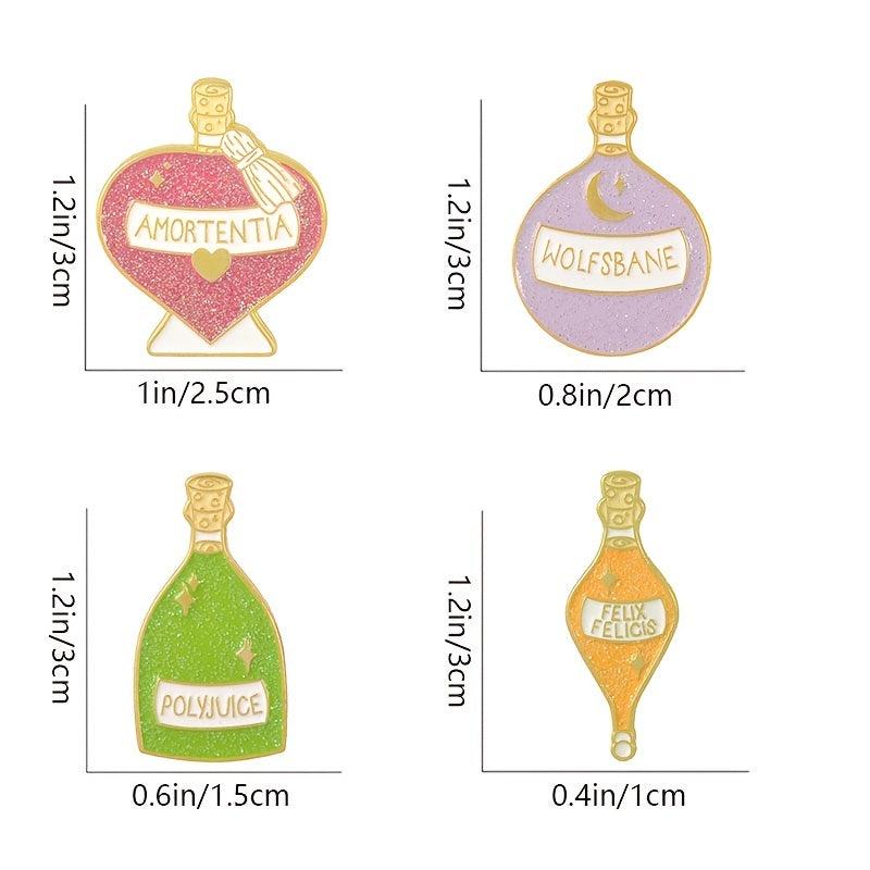 Creative Juice Perfume Bottle Brooch