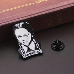 The Addams Family Brooch Vintage Metal I AM SMILING