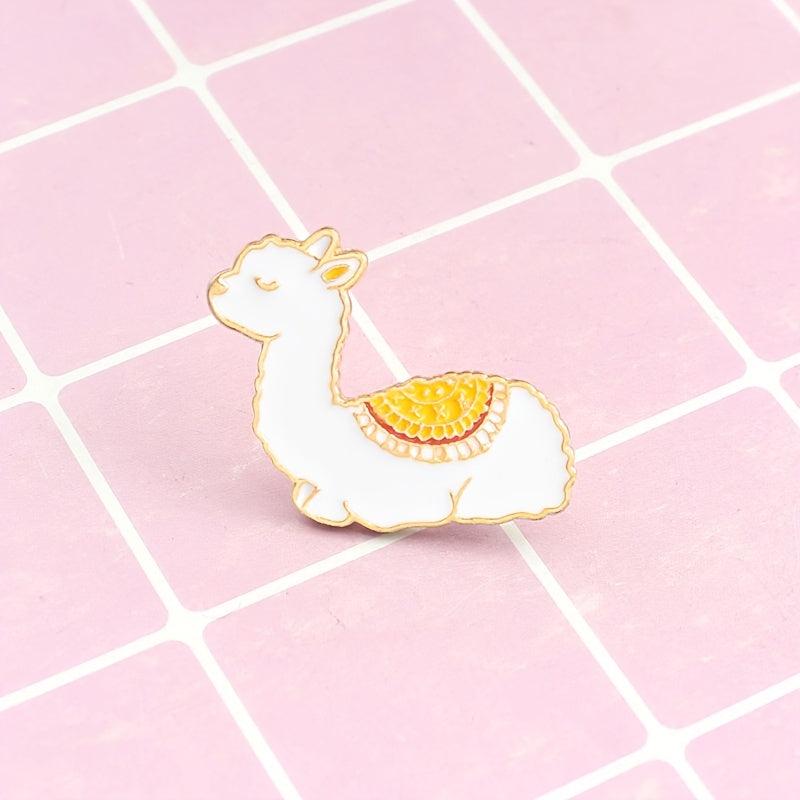 Cute Alpaca Animal Brooch Pin