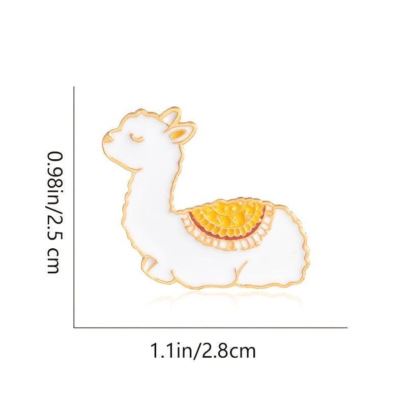 Cute Alpaca Animal Brooch Pin