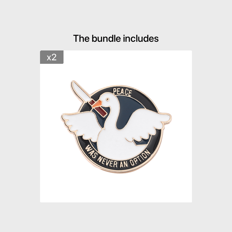 Cute Goose Enamel Pin Brooch for Lapel